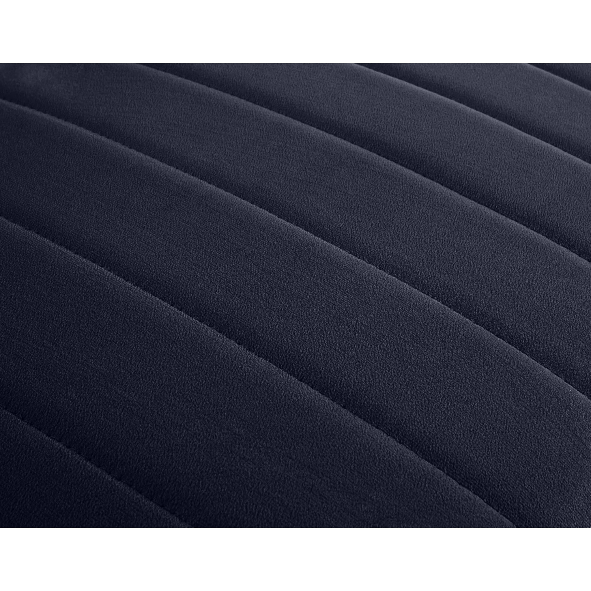 Nova - canapé modulable d'angle droit - 5 places - en velours - Bleu marine