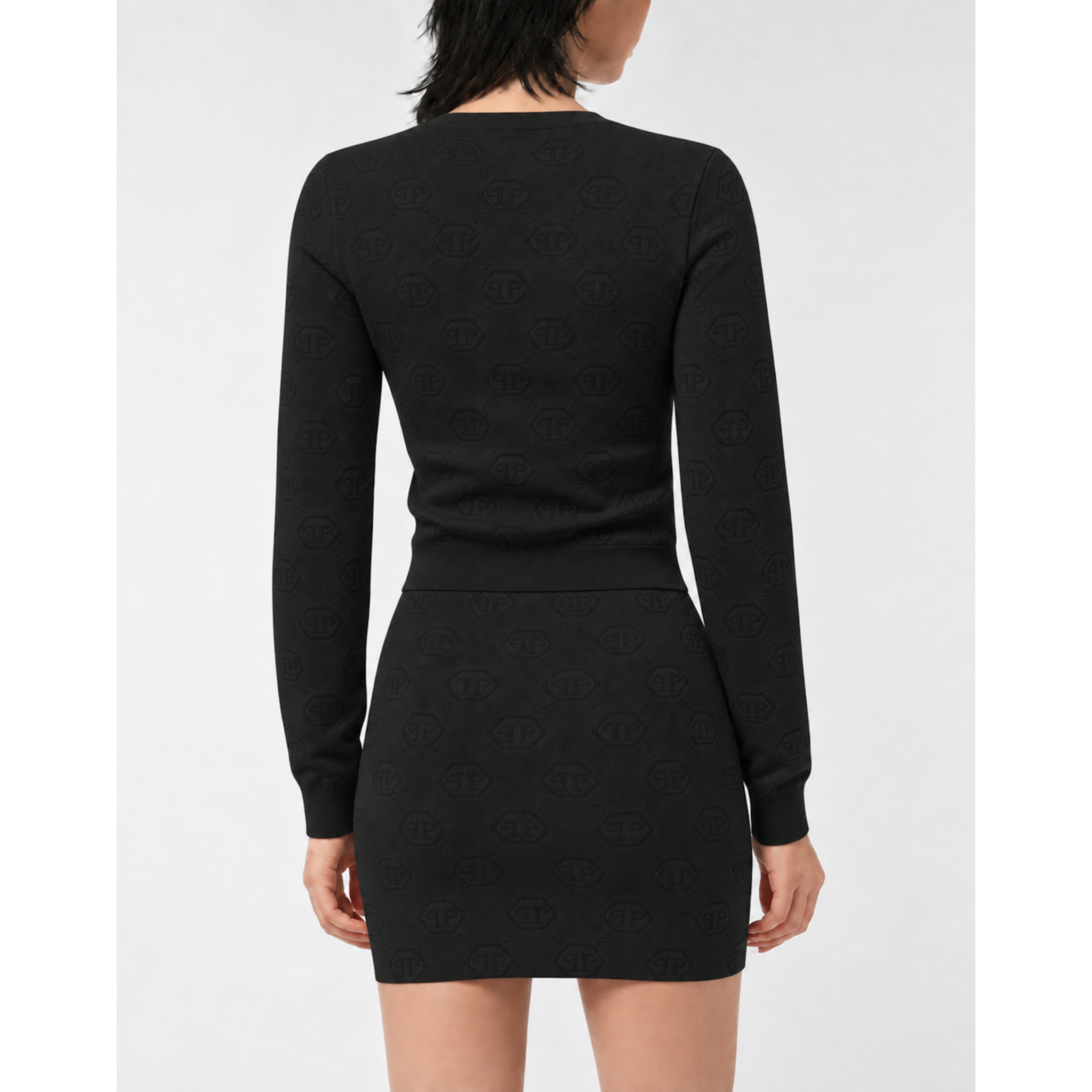 PHILIPP PLEIN Cárdigan corto MONOGRAM