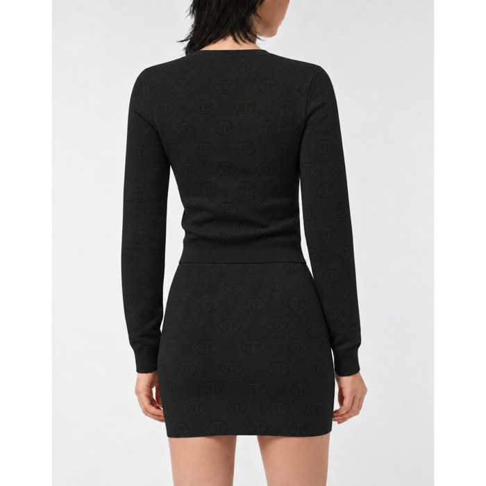 PHILIPP PLEIN Cárdigan corto MONOGRAM