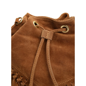 Borsa a tracolla Anna Luchini Cammello