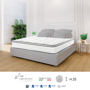"Volare" H25 cm 160x190coppia guanciali Memory OMAGGIO 2cm memory foam