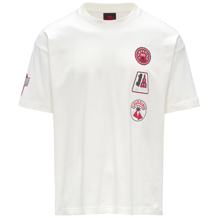 T-Shirts & Top Kappa Uomo Authentic Camparino Campari Soda Bianco