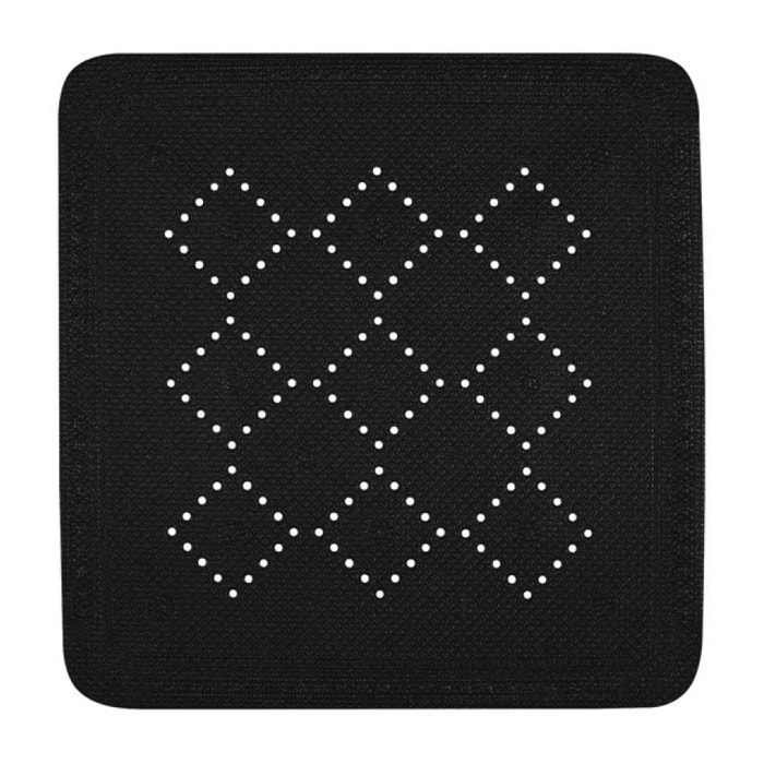 Tapis Fond de douche PVC ALASKA 55x55cm Noir Spirella