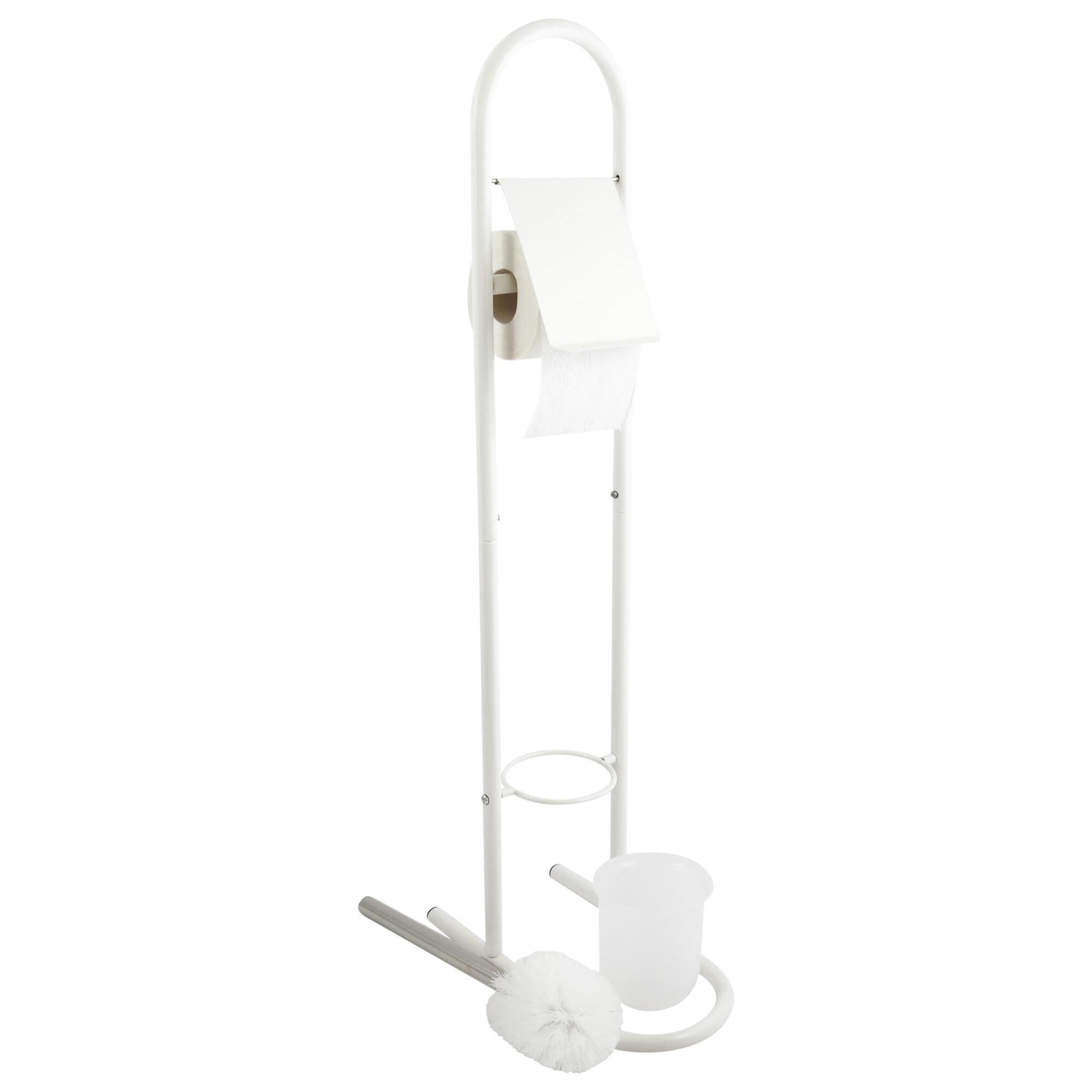 Juego de WC moderno de metal y acero inoxidable de 29x16x70cm