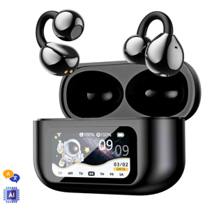 Auriculares deportivos TWS XG-42, bluetooth 6.0. Asistente inteligente con traducción en tiempo real y estación de carga inteligente multifunción con pantalla táctil.