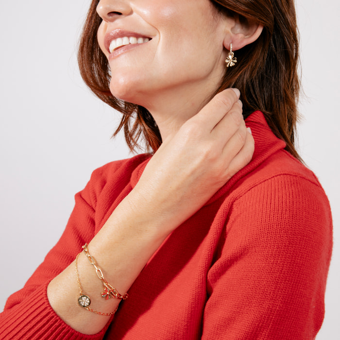 Pulsera de Circonita Brillante acabada en oro amarillo de 18K