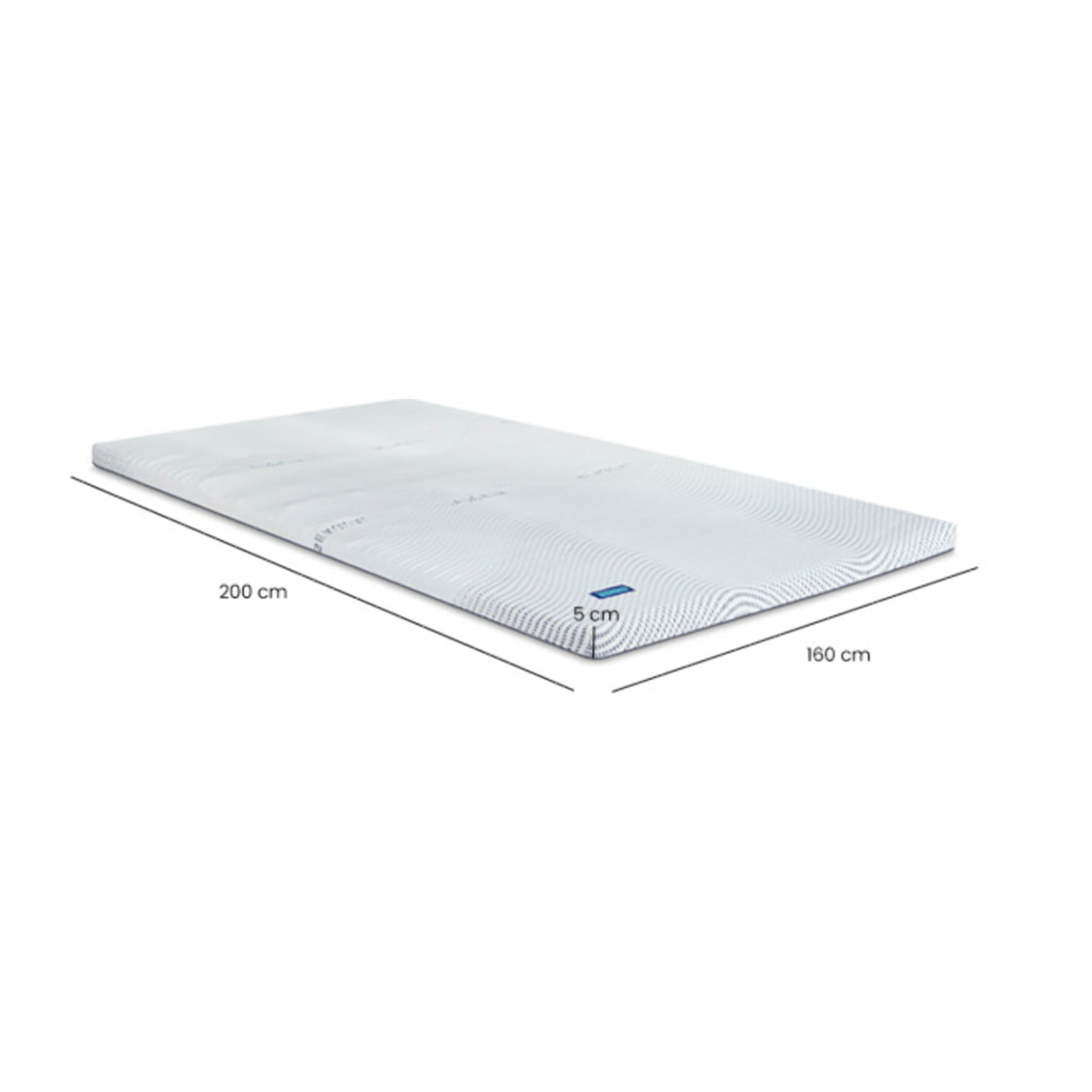 Surmatelas 160 x 200 cm OXYGEL™ Mémoire de Forme - SEAQUAT