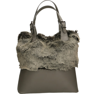 Borsa a mano da donna Solara Prime - Vera pelle - 36.0 x 32.0 x 14.0 cm