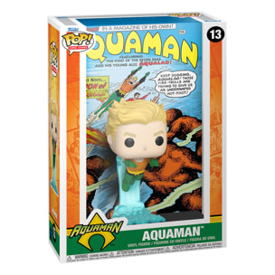 Dc Comics Pop! Comic Cover Vinile Figura Aquaman 9 Cm Funko