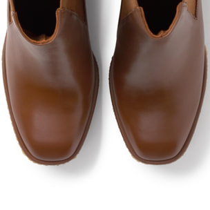 Botín de cuña Bambola en napa con cierre elástico