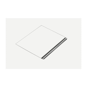 Receveur antidérapant Squaro Infinity quaryl edelweiss