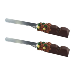 Ensemble de 2 Spatules pour pâte à tartiner 19 cm Fackelmann