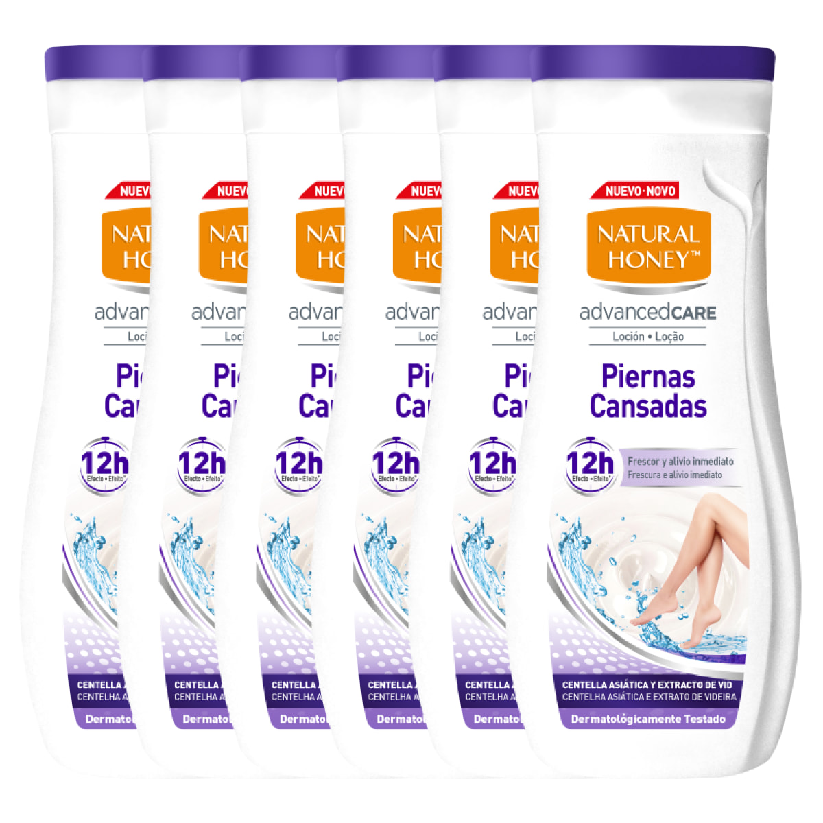 PACK 6X LOCIÓN CORPORAL PIERNAS CANSADAS NATURAL HONEY