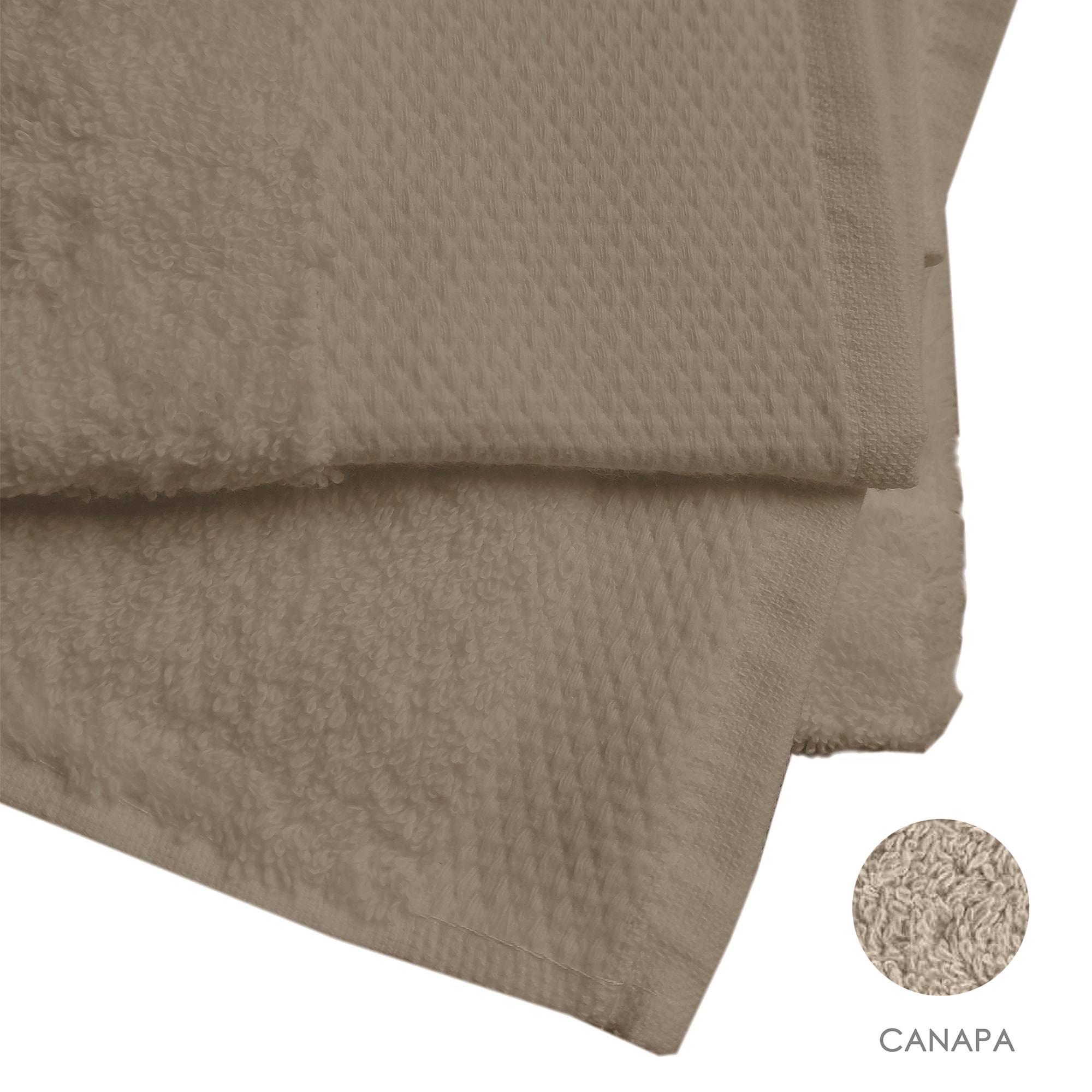Set salvietta 3 pezzi 60x110 cm canapa