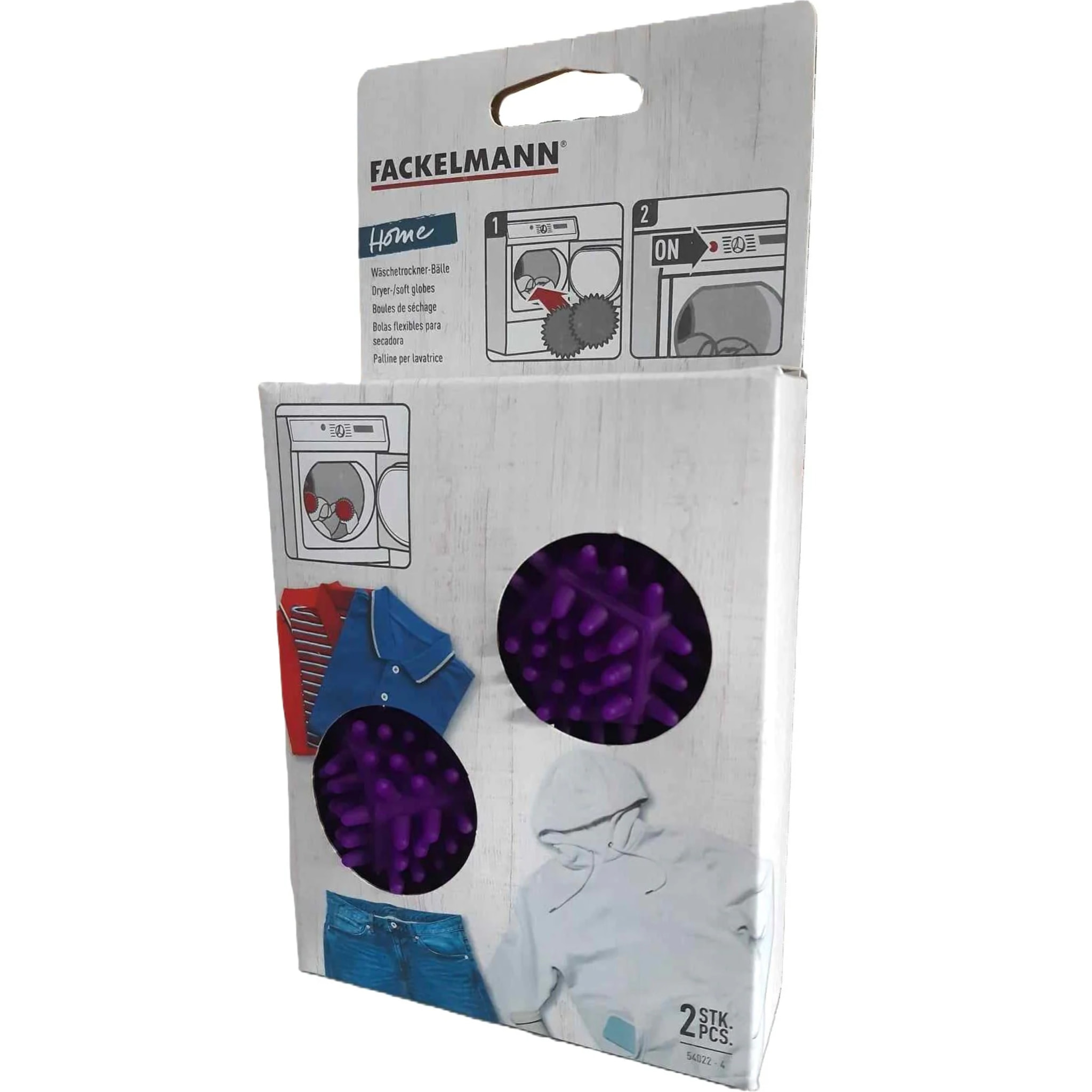 Lot de 2 balles de séchage pour le linge Fackelmann