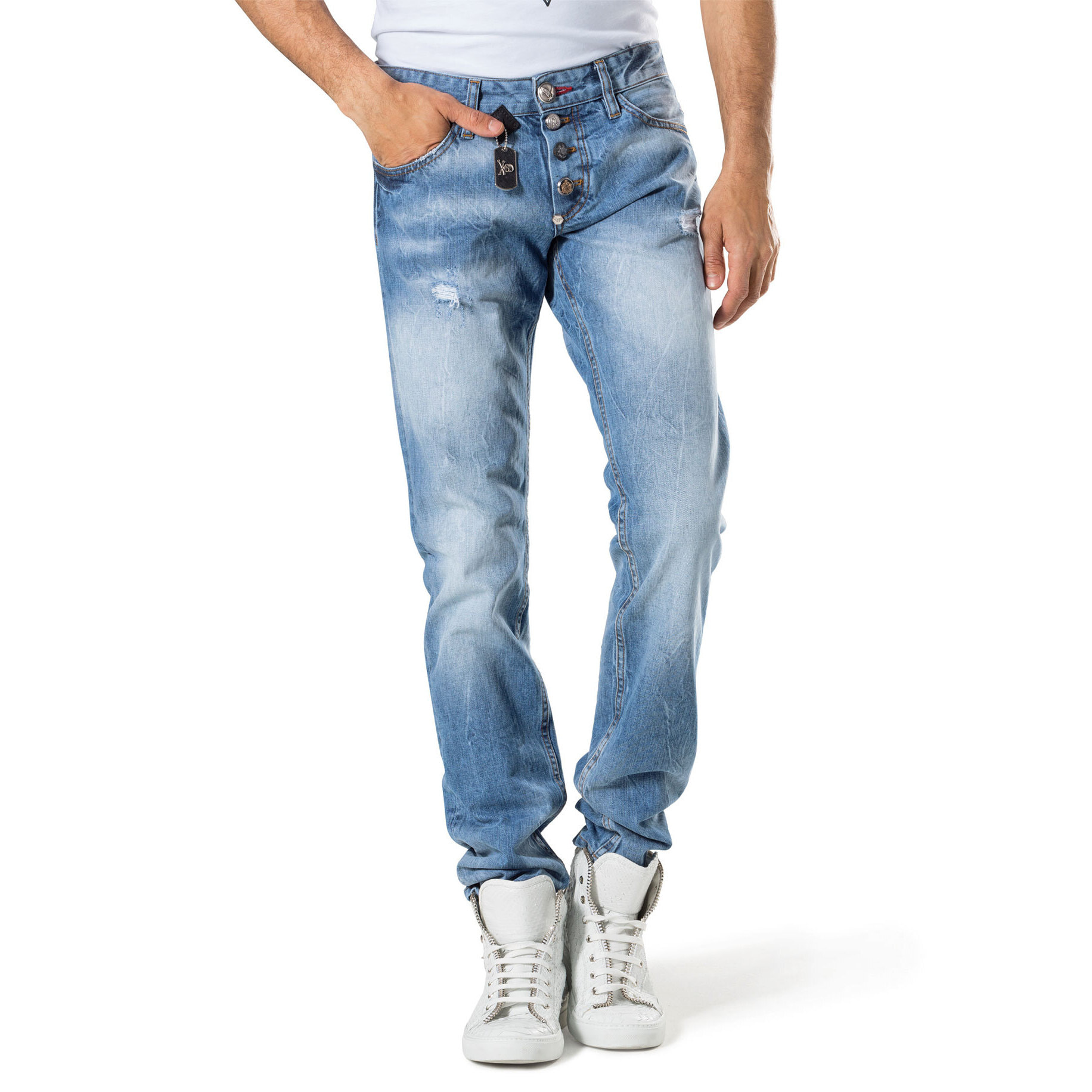 PHILIPP PLEIN straight cut "spin around"