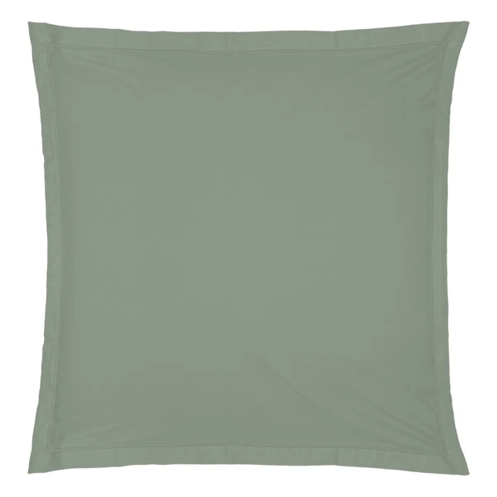 Taie d'oreiller coton vert 63x63cm