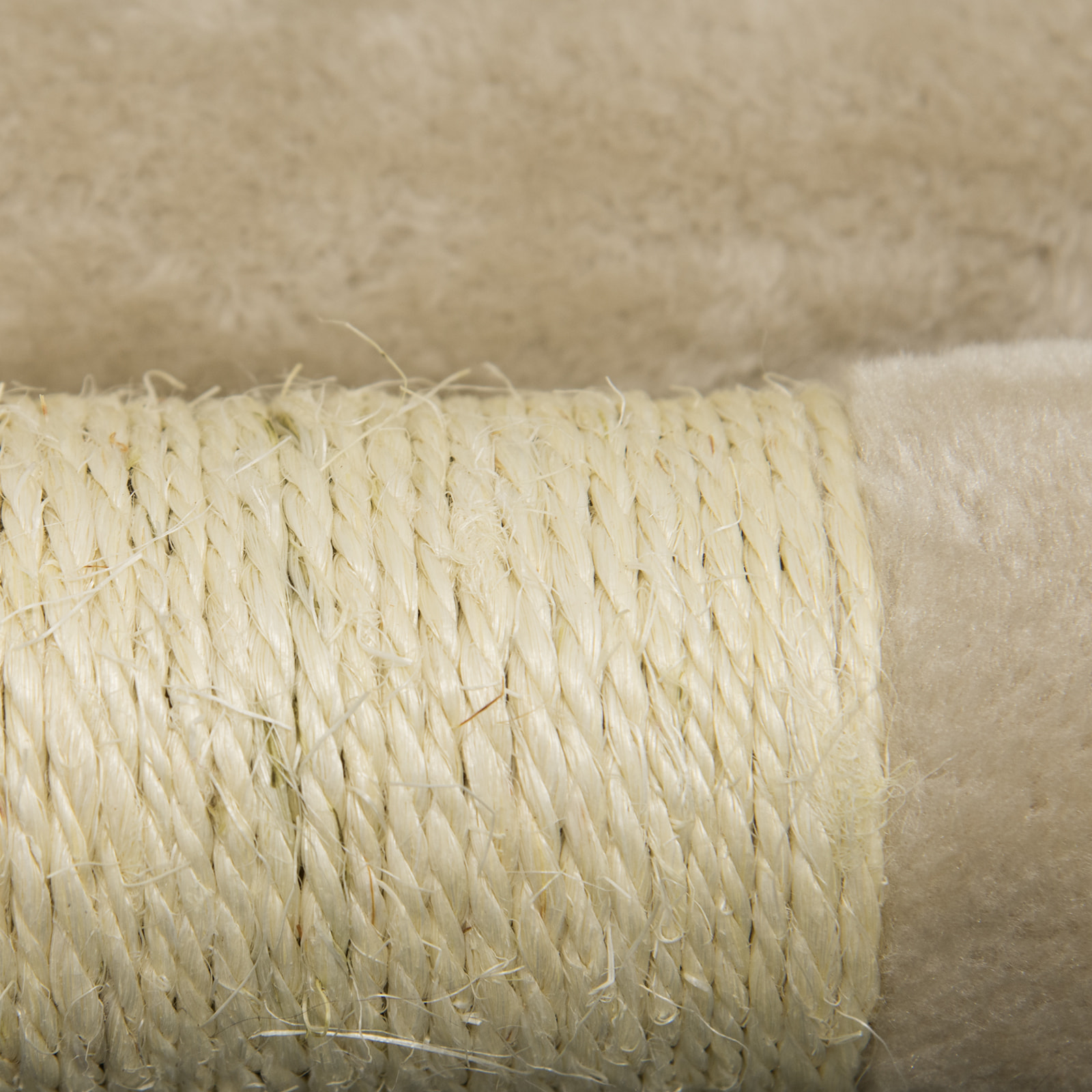 Albero per Gatto con Graffiatoio Cuccia Giocattolo Gatti Parco Giochi Tiragraffi in Sisal Naturale 170 x 49 x 49 cm