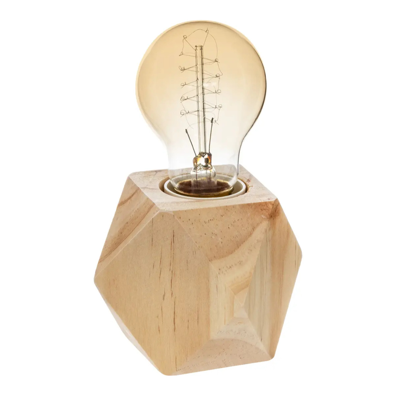 Lampe socle "Bahia" - bois H8 cm