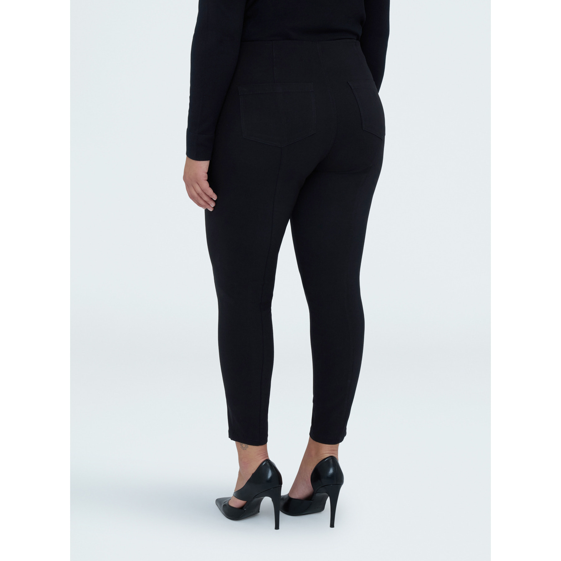 Fiorella Rubino - Pantaloni Jeggings con elastico in vita - Nero