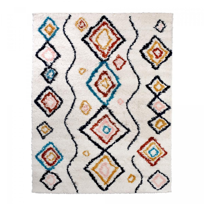 Tapis berbère tissé motifs ethno-chic TEPU