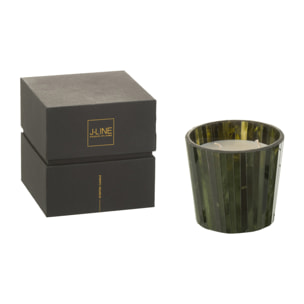 J-Line bougie parfumée Noa - Herbal Serenity - verre - vert - small - 35H