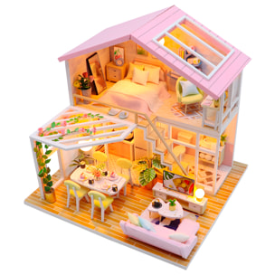 Hogar Luna de miel. Maqueta 3D realista con gran detalle y luces led.