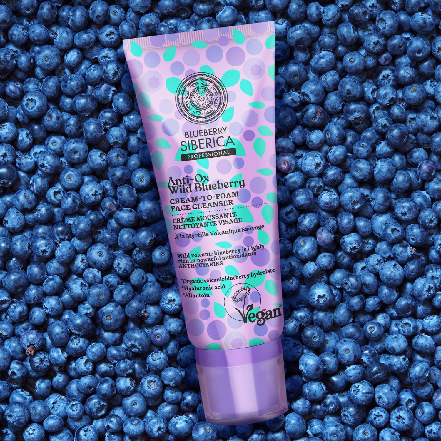 BLUEBERRY - Crème moussante nettoyante 100ml