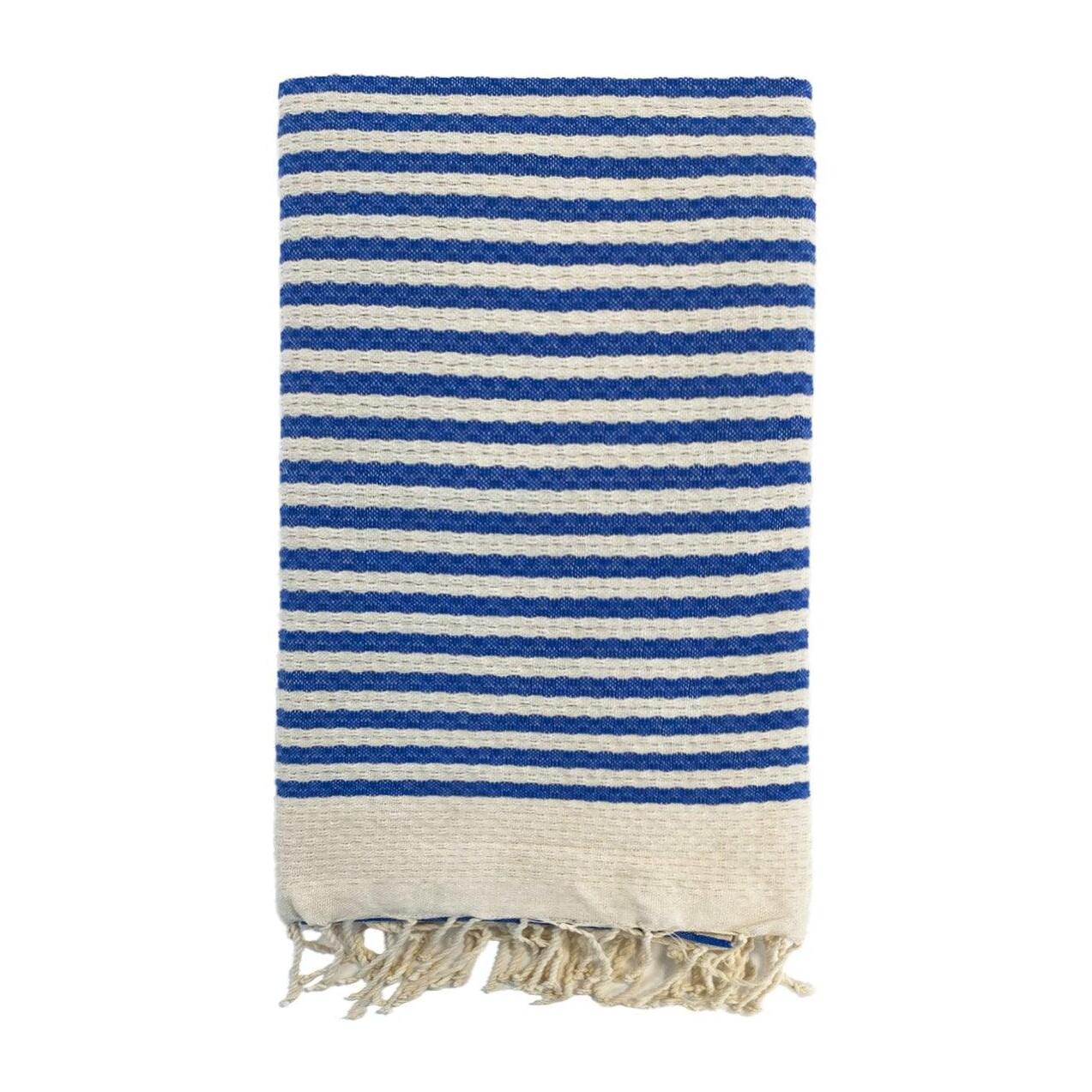 Fouta nid d’abeille traditionnelle - Yadara Royal - 200x200cm - 190g/m²