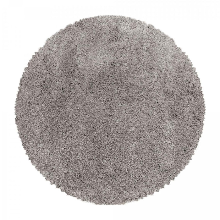 Tapis longs poils shaggy tissé motif uni TENI