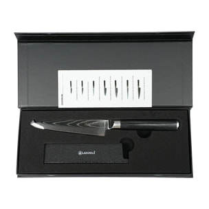 Couteau d'office Damas 24 cm avec étui