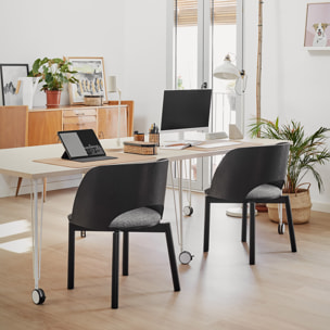 Silla Dam negro 2P/Caja