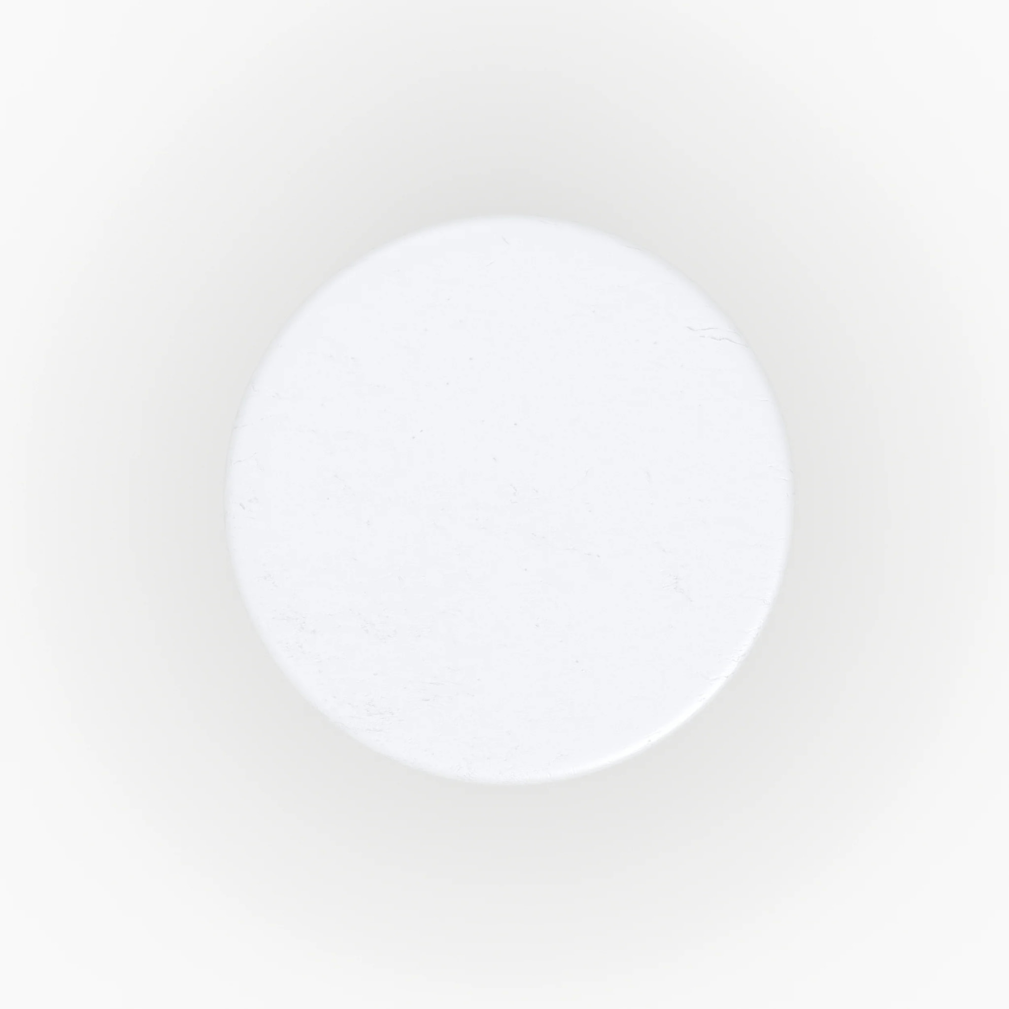 Table basse ronde en béton blanc cassé - Lulli