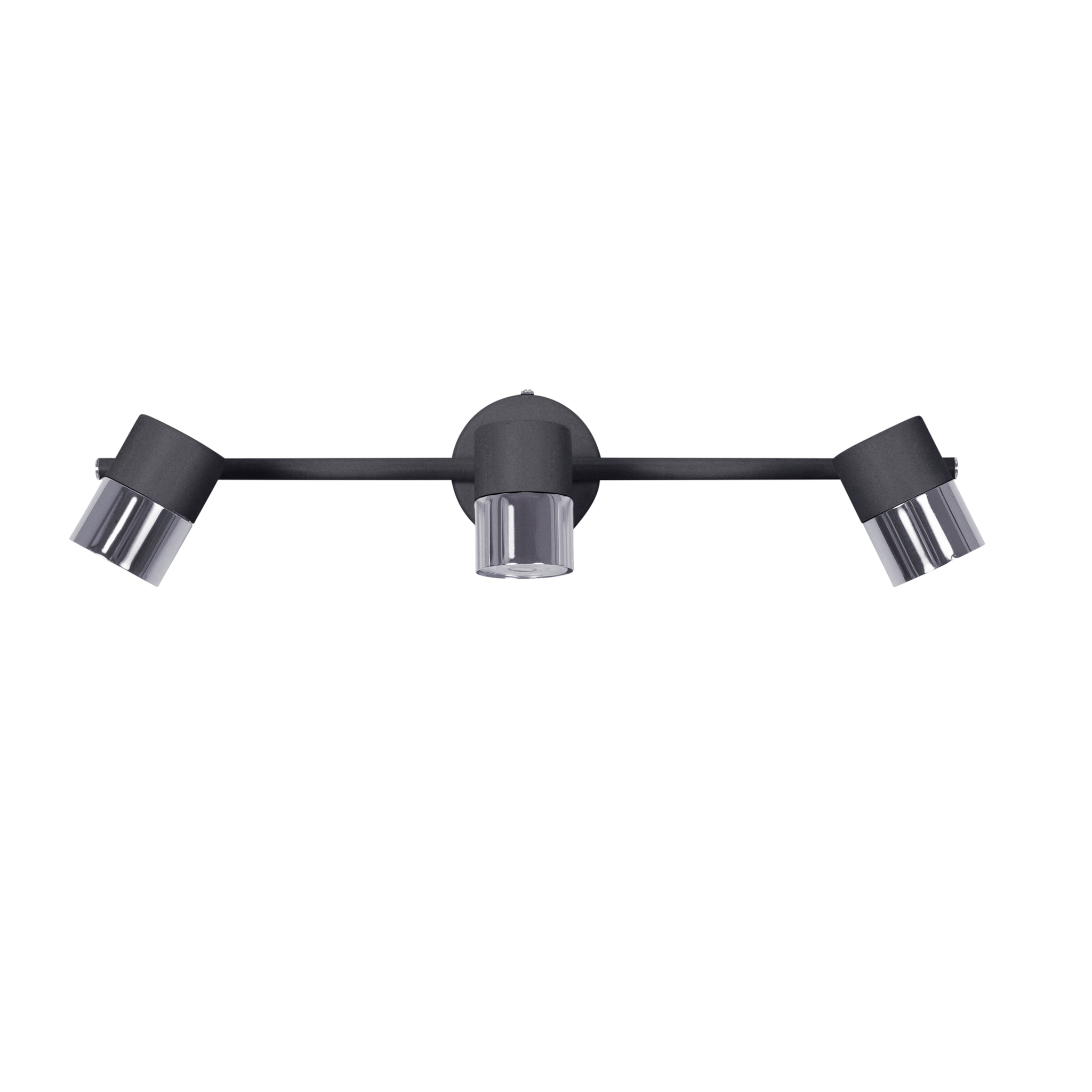 Forlight Focos Cloc Triplex Negro - Iluminación Moderna para Hogar, Aluminio Resistente, Personalización con Bombilla Ideal, Diseño Elegante y Funcional, Serie Decorativa