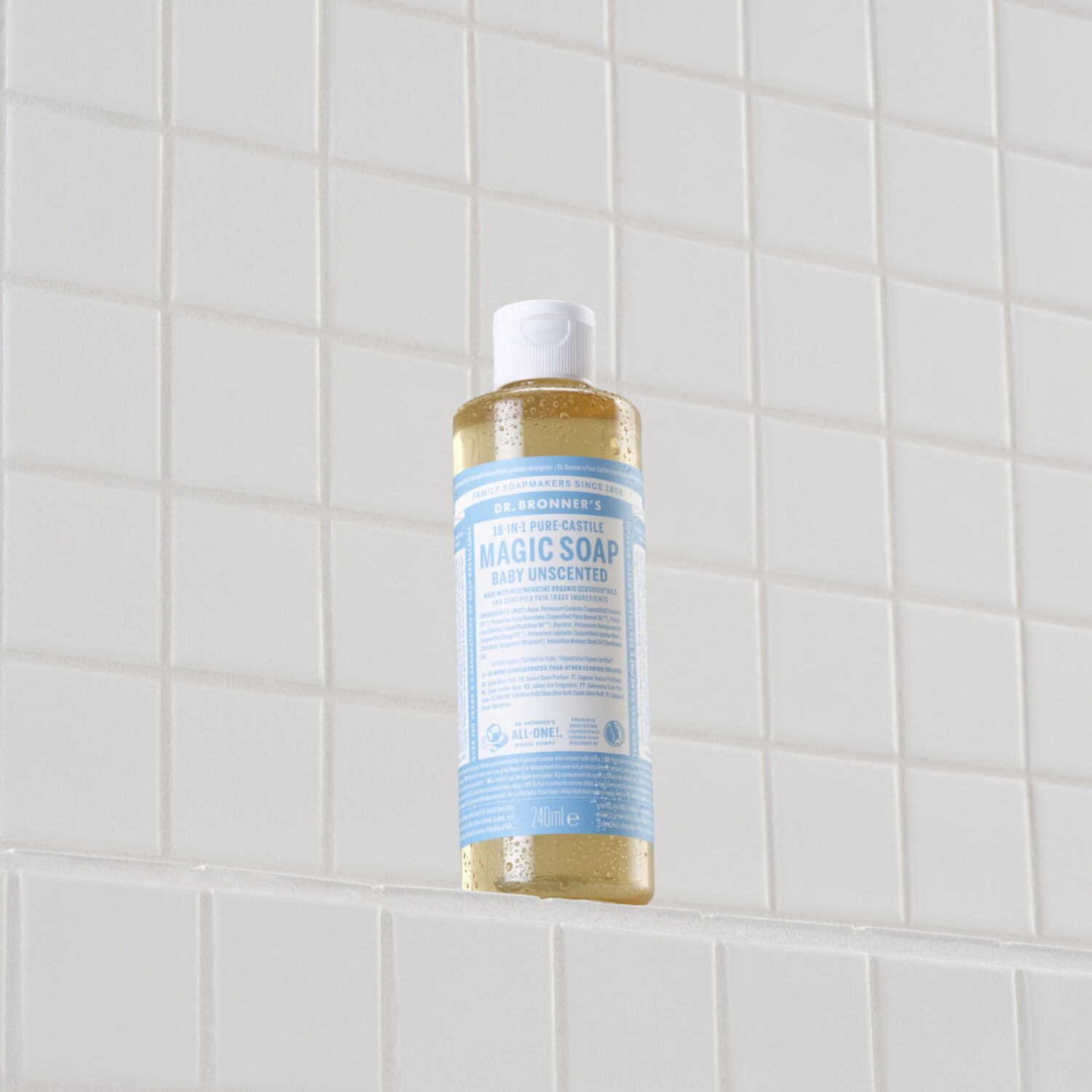 Non Parfumé - Savon de Castille Liquide Naturel 18-en-1