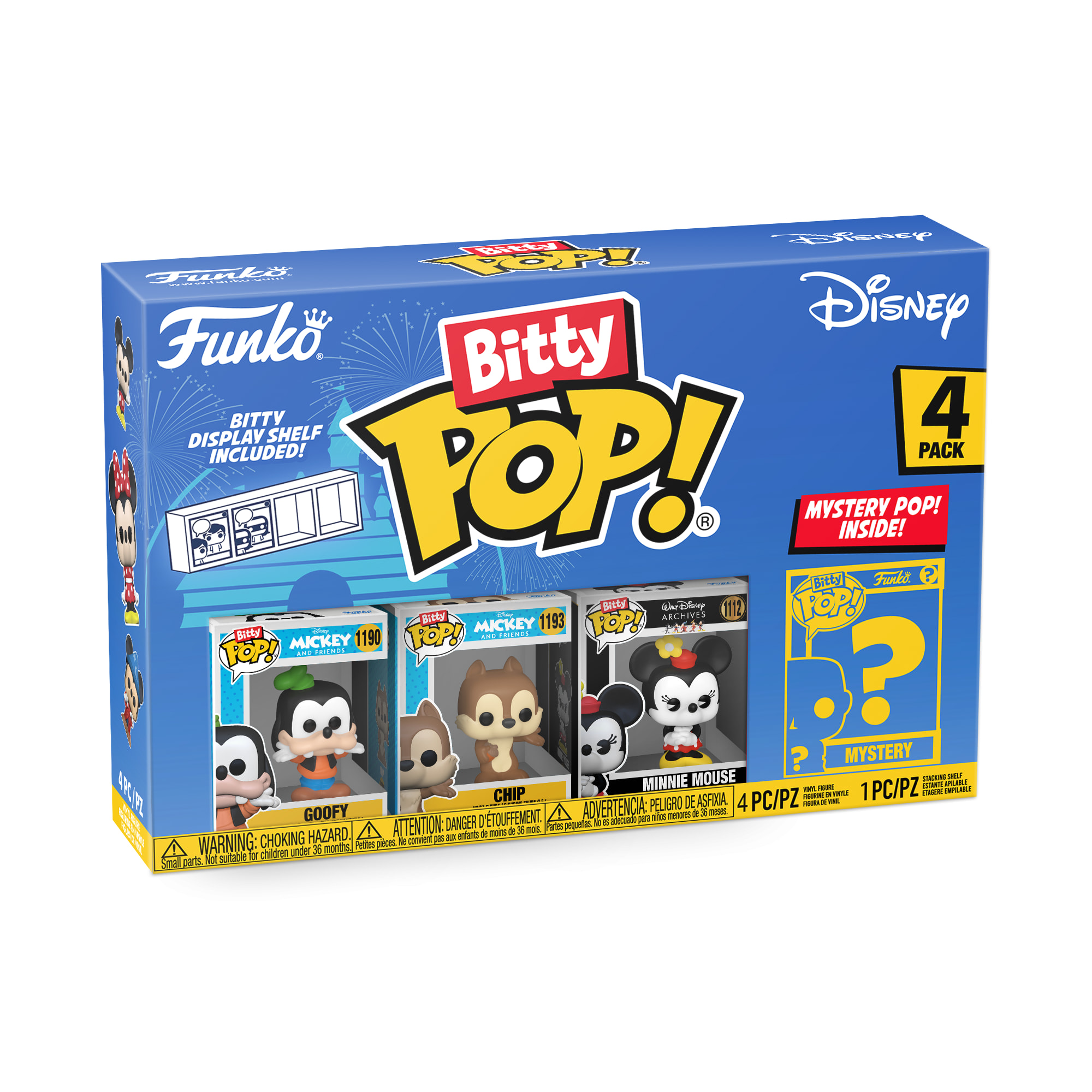 Bitty POP Disney - Goofy Chip e Minnie e Personaggio a sorpresa Funko