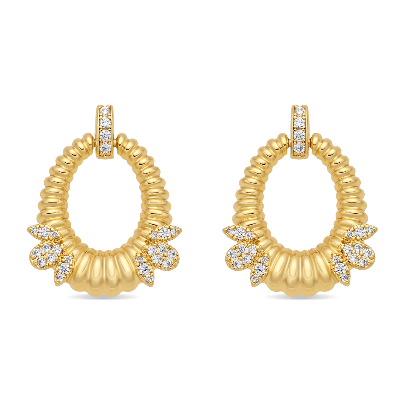 Pendientes Mame acabado oro amarillo 18k