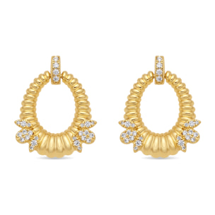 Pendientes Mame acabado oro amarillo 18k