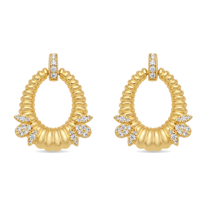Pendientes Mame acabado oro amarillo 18k
