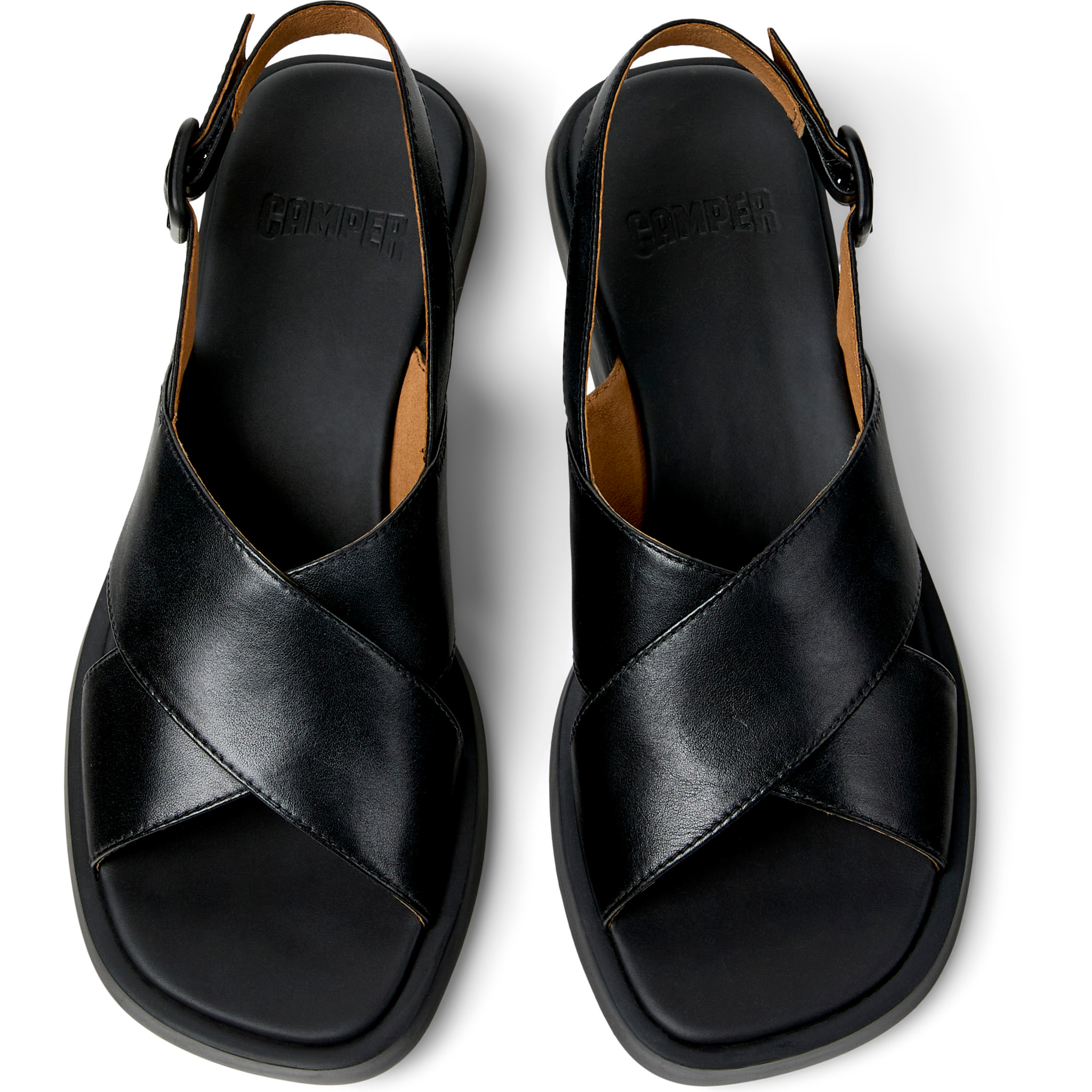 Sandalias - CAMPER Dana - Negro - Cuero liso
