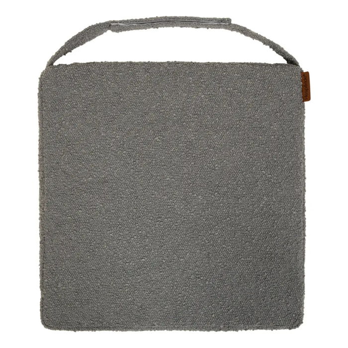 Galette de chaise Solfia 40x40cm gris ardoise