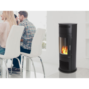 Poêle décoratif avec flamme simulée