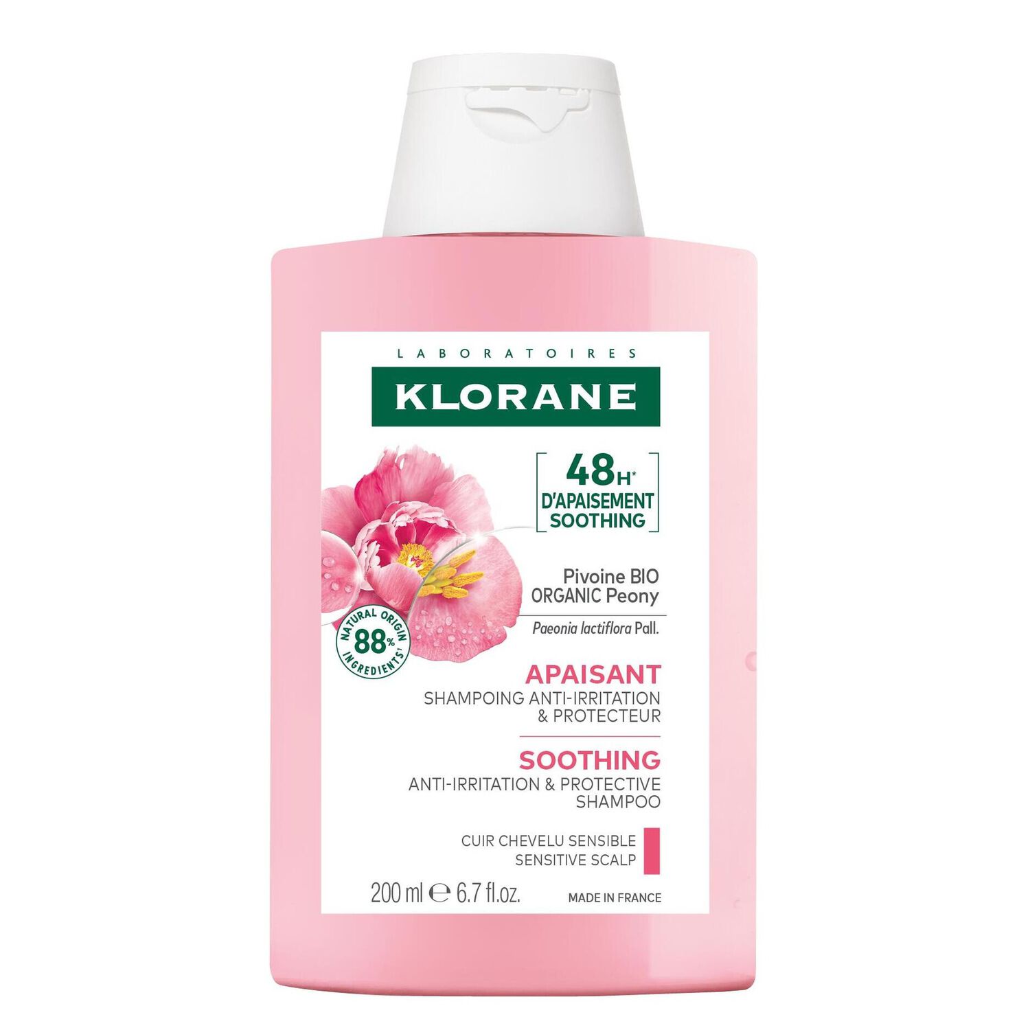 Pivoine  - Shampoing Apaisant - Cuir Chevelu Sensible
