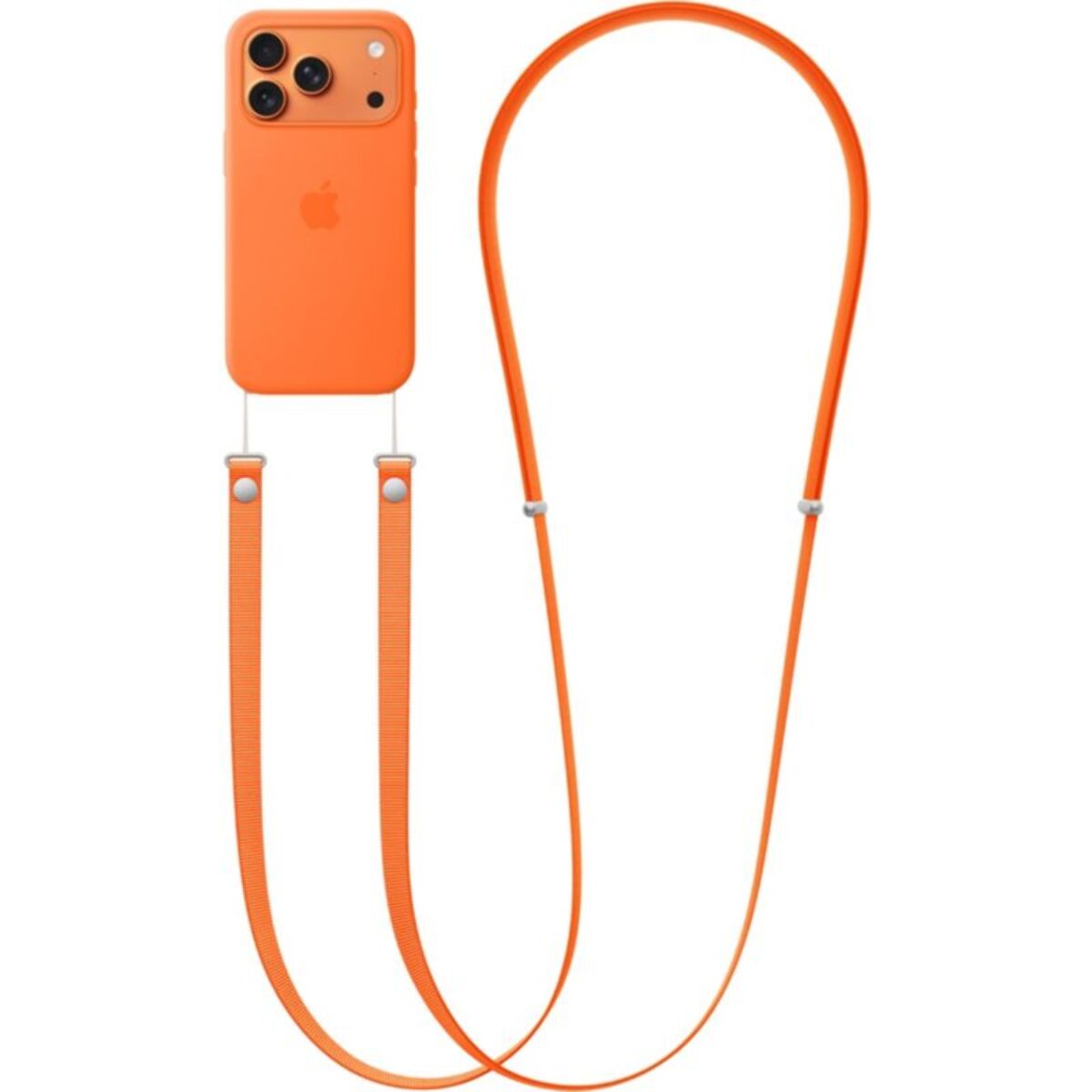 Cordon téléphone APPLE bandoulière Orange