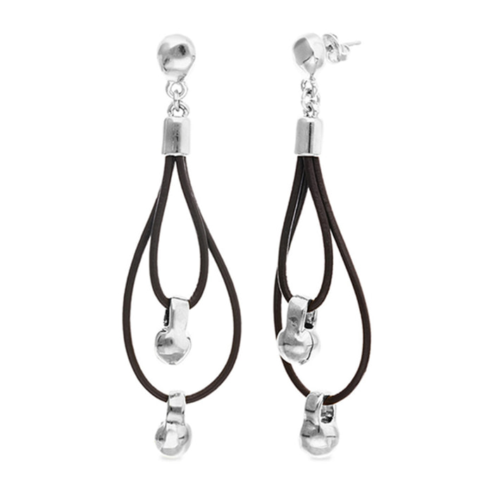 Pendiente GRAVEDAD PLATEADO U