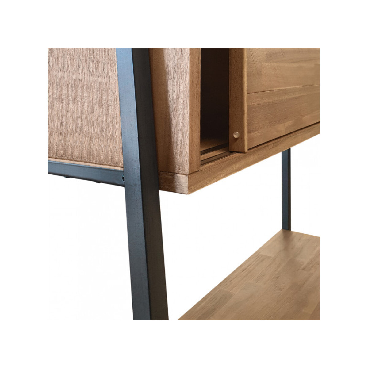 Bureau en bois d'acacia avec rangements - POSITANO