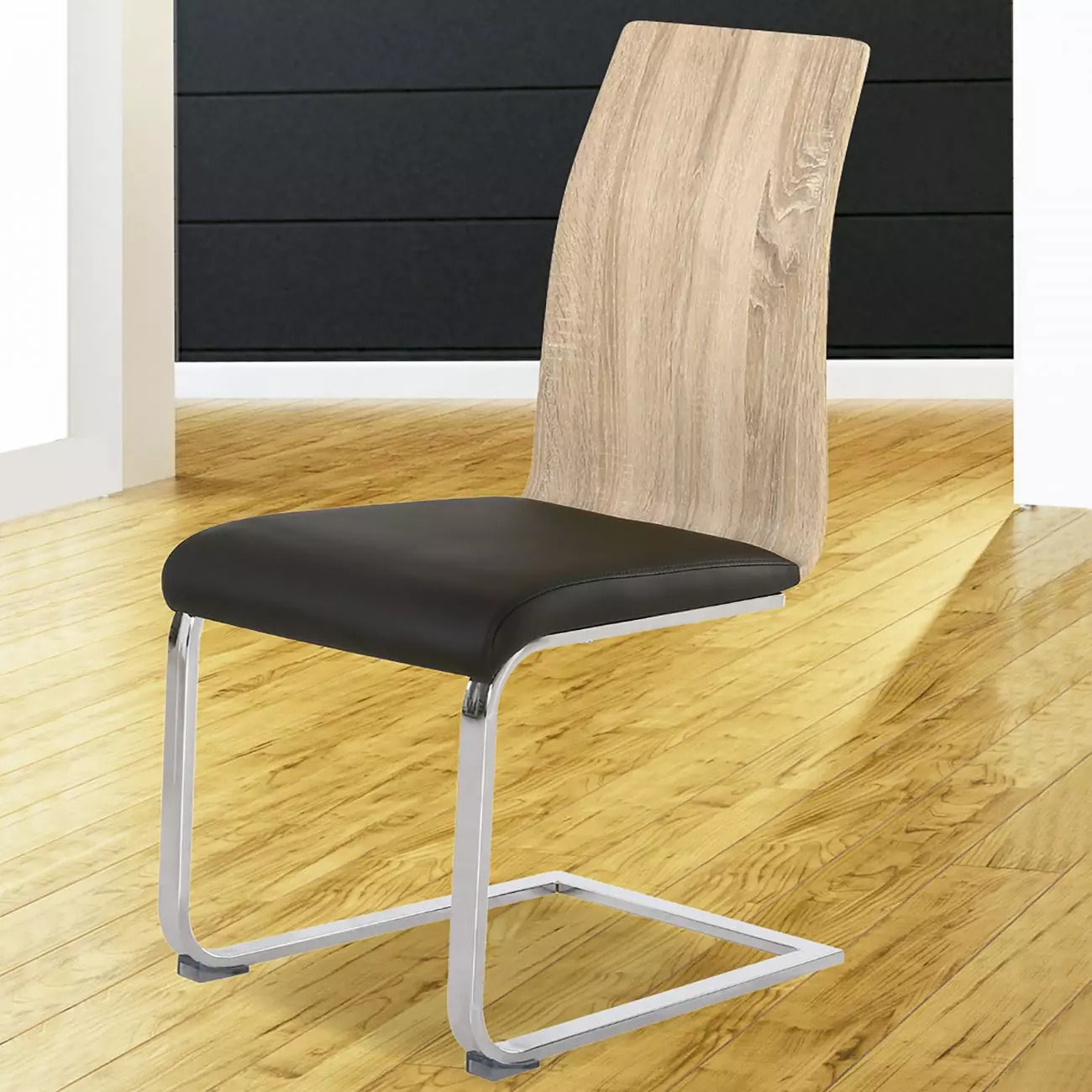 Pack 4 sillas de comedor Sensei Madera - Negro Sensei