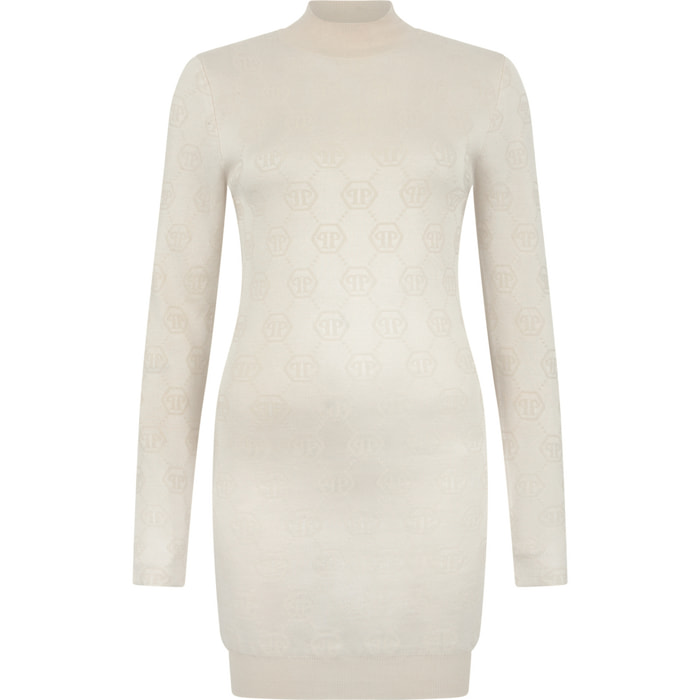 PHILIPP PLEIN Vestido de día de punto MONOGRAM