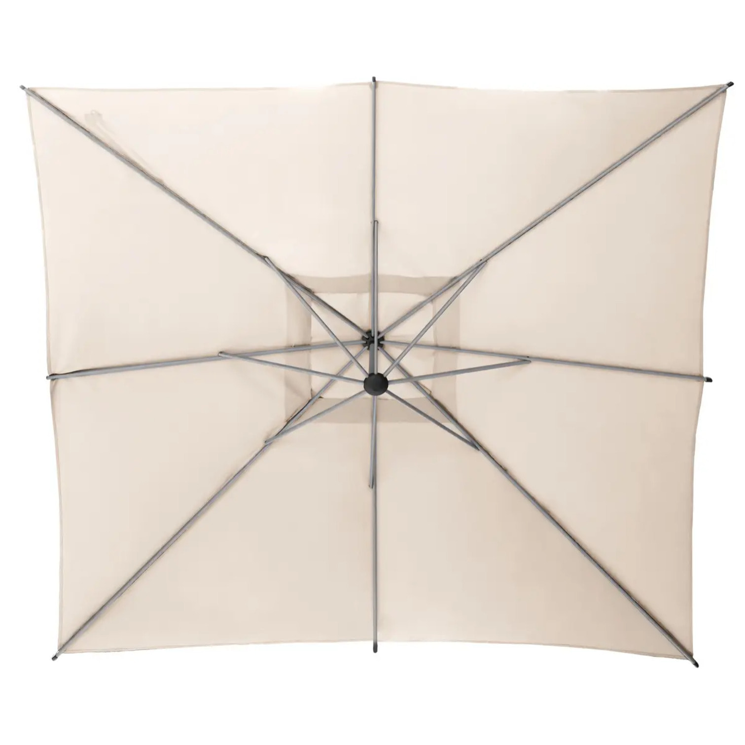 Parasol déporté carré "Manoa" blé 2,5 x 2,5 m