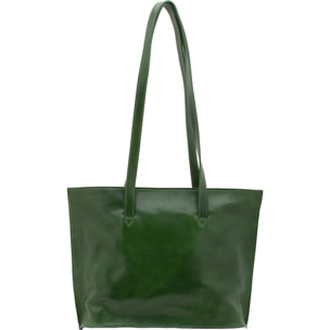 Borsa a spalla da donna - Modello False - 100% pelle - 27.0 x 38.5 x 10.0 cm